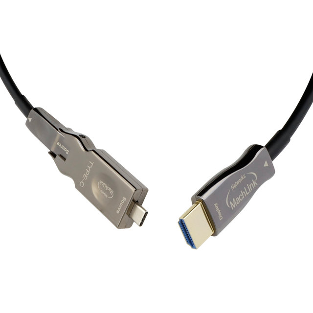 마하링크 AOC 분리형 C타입 TO HDMI 2.1 8K 광케이블 10M ML-UC3H10