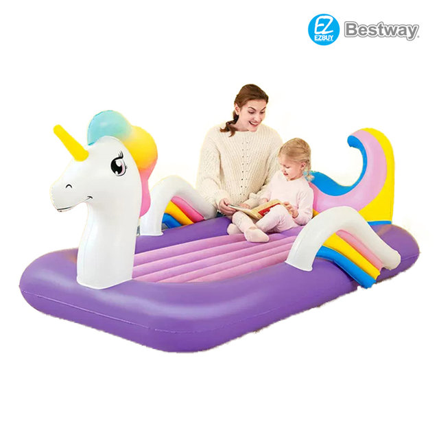 [해외직구] Bestway 베스트웨이 키즈 에어매트리스 휴대용 접이식 아웃도어 에어펌프 증정