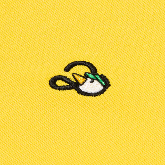 투에니더그 자수 카라 여성 티셔츠[YELLOW]