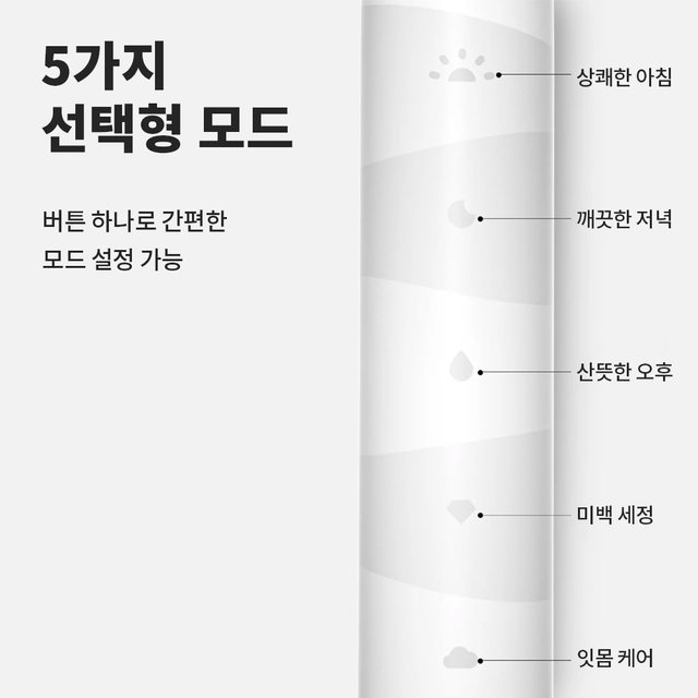 케어팟 오클린 음파 전동 칫솔 Flow 분당 7만 6천회 진동 5가지 모드 180일 사용 부모님 선물 추천