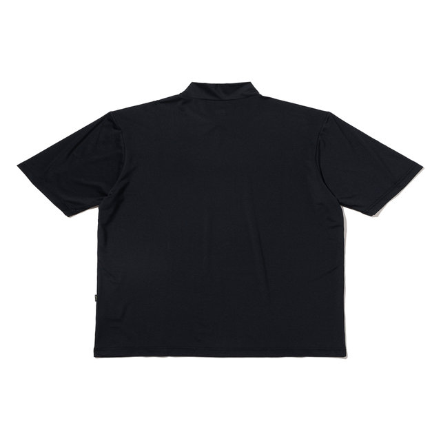 냉감 소재 베이직 터틀넥 반팔 베이스 레이어  [BLACK]