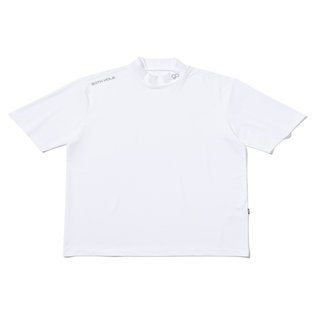 냉감 소재 베이직 터틀넥 반팔 베이스 레이어 [WHITE]