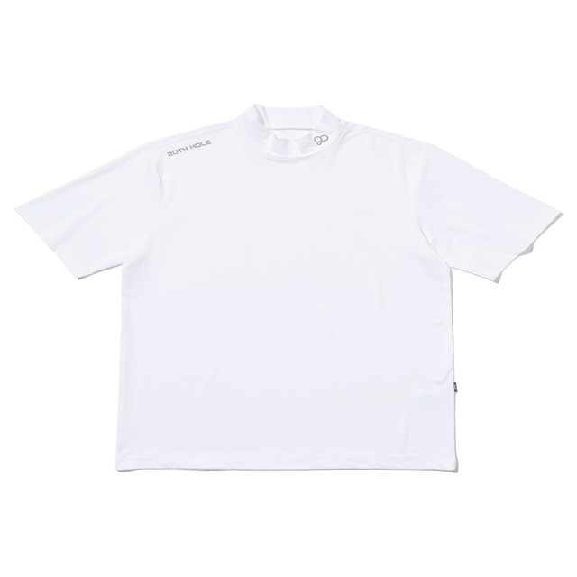 냉감 소재 베이직 터틀넥 반팔 베이스 레이어 [WHITE]