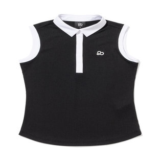 골지 히든스냅 베이직 여성 슬리브리스 [BLACK]