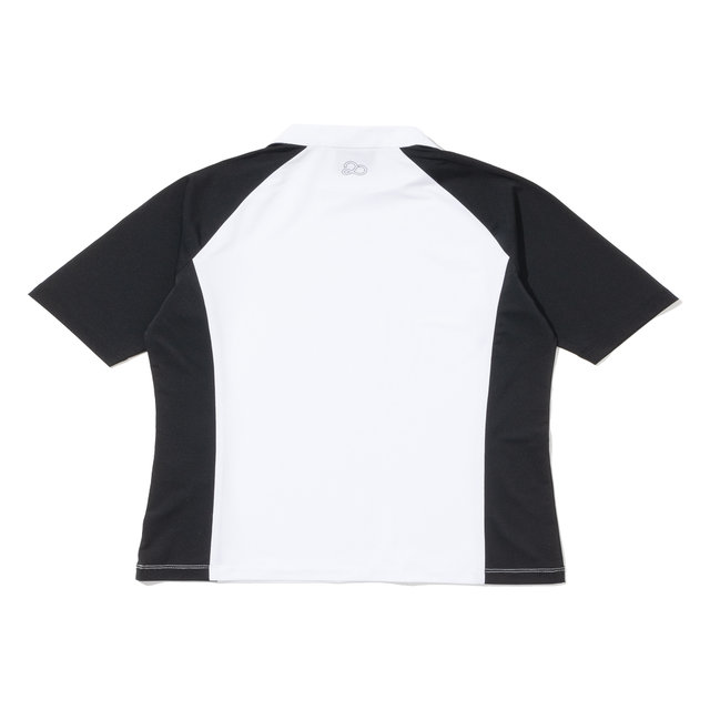 사선 플라켓 여성 반팔 베이스레이어 [WHITE]