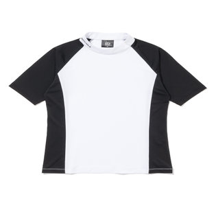 사선 플라켓 여성 반팔 베이스레이어 [WHITE]