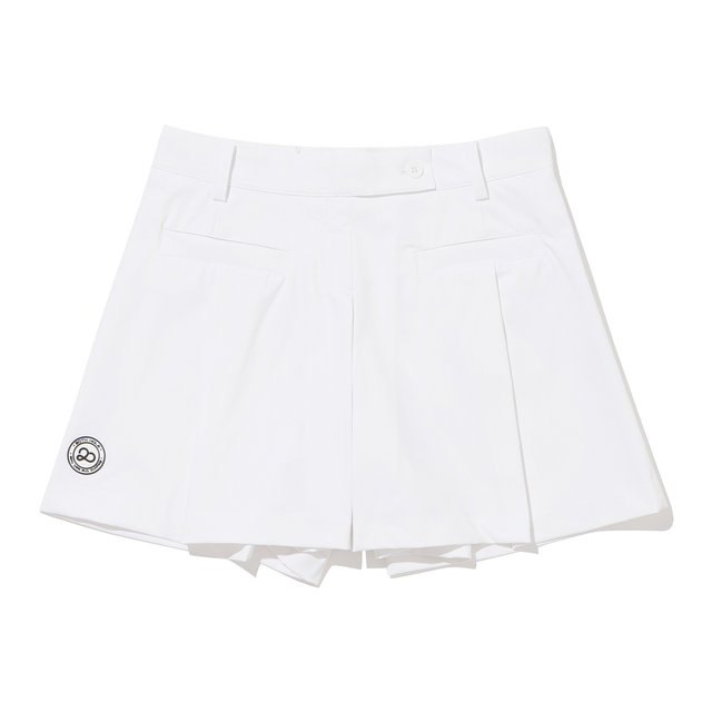여성 플리츠 큐롯 팬츠[WHITE]