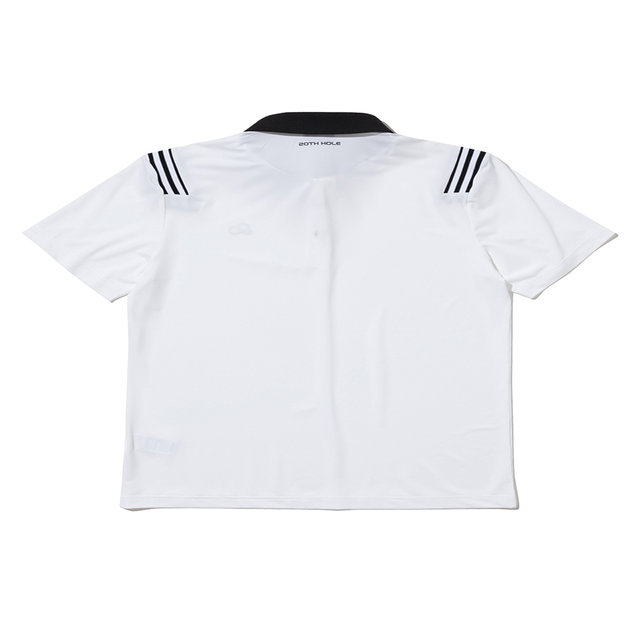 요꼬에리 포인트 반팔 티셔츠 [WHITE]