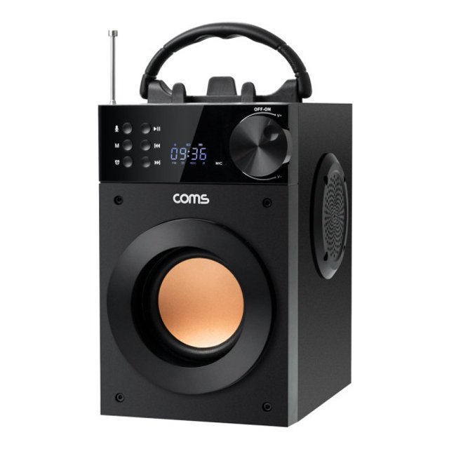 컴스 HT224 우퍼 포터블 블루투스 스피커
