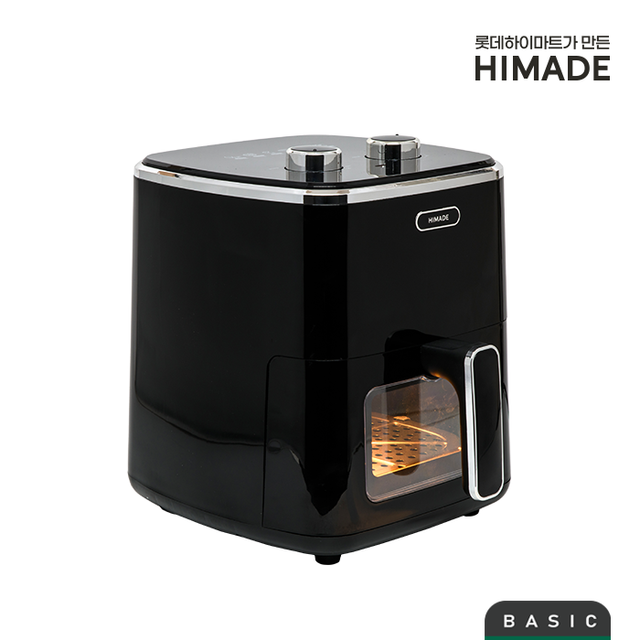 속 보이는 5L 에어프라이어 HJAF-G50BLACK