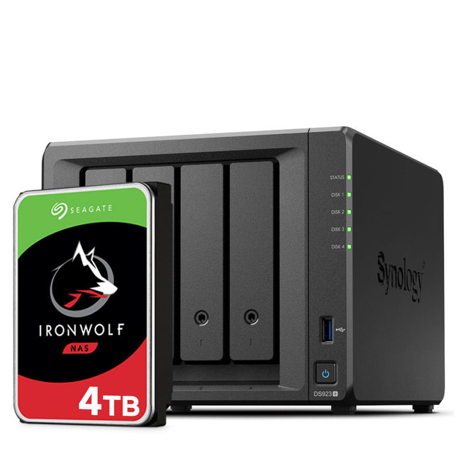 NAS DS923+[4TBX1] 씨게이트 아이언울프 4TB * 1ea 하드디스크  합본