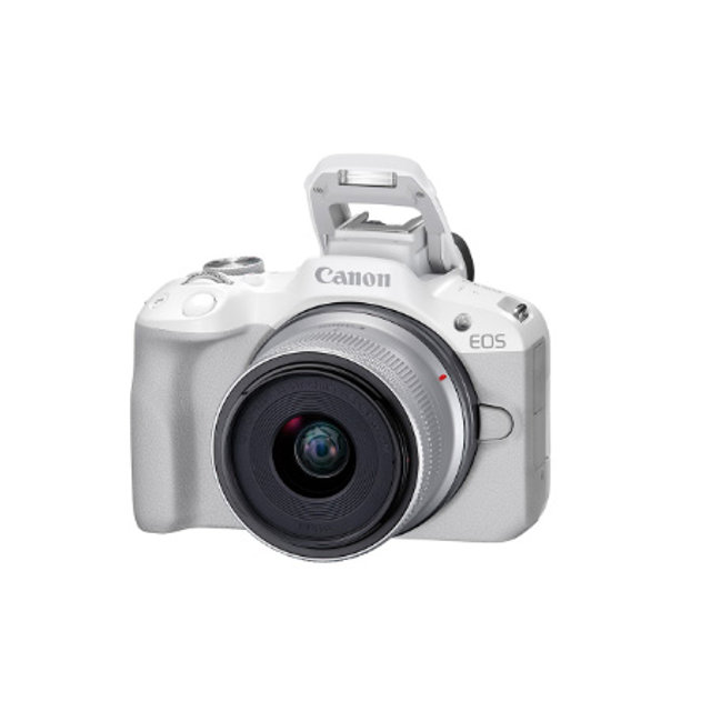 canon EOS-R50 미러리스 카메라 바디&렌즈 KIT [본체+18-45mm][화이트][정품]