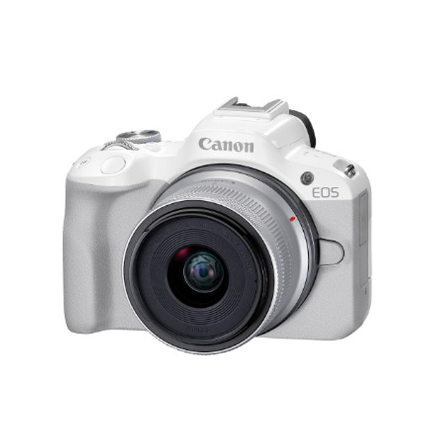canon EOS-R50 미러리스 카메라 바디&렌즈 KIT [본체+18-45mm][화이트][정품]