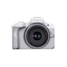 EOS-R50 미러리스 카메라 바디&렌즈 KIT[본체+18-45mm][화이트]