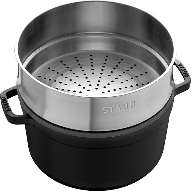 [해외] 스타우브 꼬꼬떼 원형 찜기 26cm 블랙