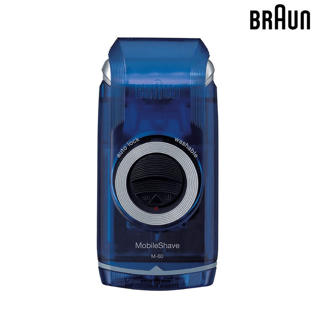 [해외직구] 미국 Braun 워셔블 남성 휴대용 무선 전기 면도기 M60b