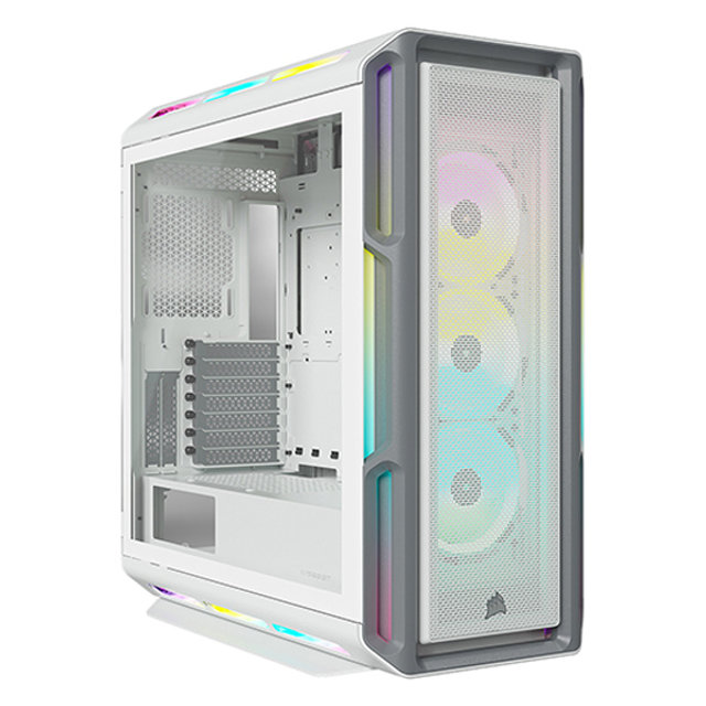 커세어 iCUE 5000T RGB 화이트 미들타워 케이스