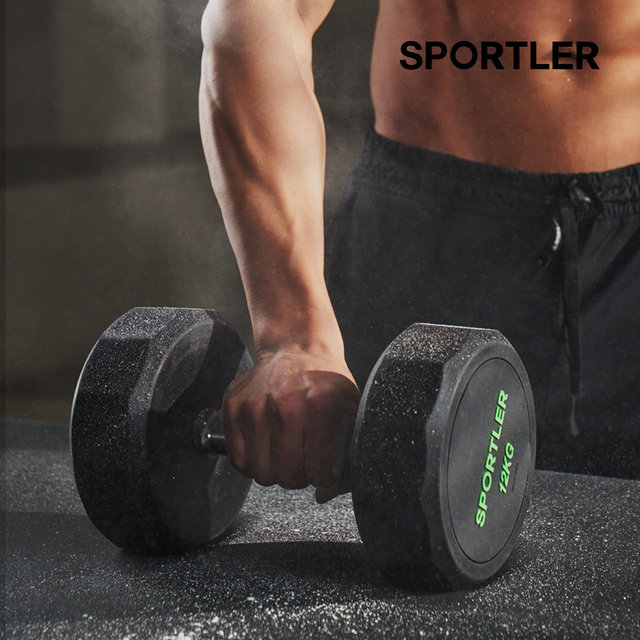 스포틀러 PEV 12각 덤벨 아령 4kg 웨이트 근력 홈트 운동 기구