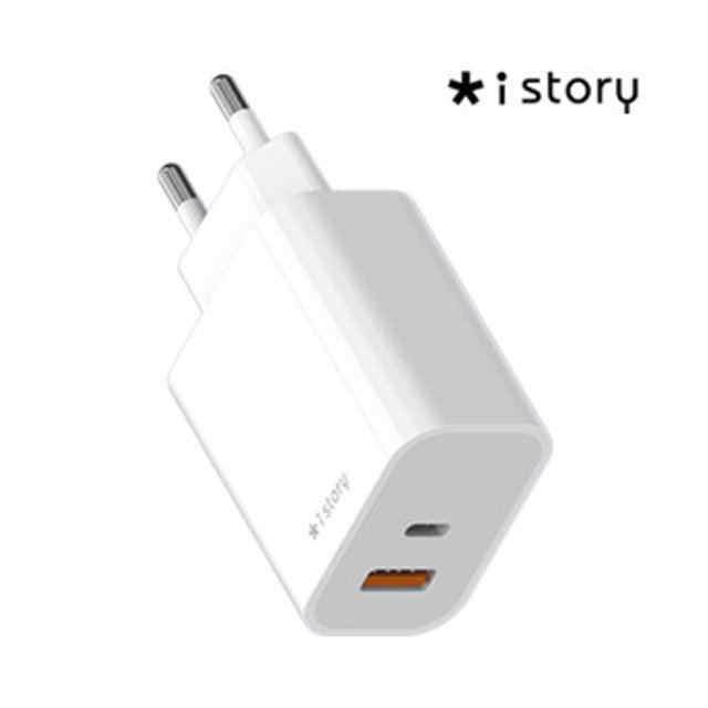 아이스토리 C타입 USB-A 2포트 30W PD 충전기 KXS-2123