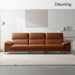 아지오 4인 전체 천연가죽 소파