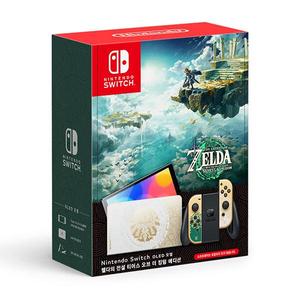 SWITCH 본체 OLED 모델 젤다의전설 티어스 오브 더 킹덤 에디션