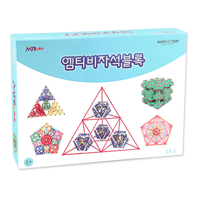 정다면체 순환 1단계 258피스 초등 교구 장난감