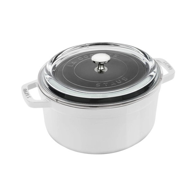 [해외] 스타우브 꼬꼬떼 라운드 3.9QT (24cm) 화이트