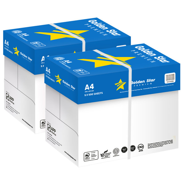 엑소 골든스타 A4 복사용지(A4용지) 75g 2500매 2BOX