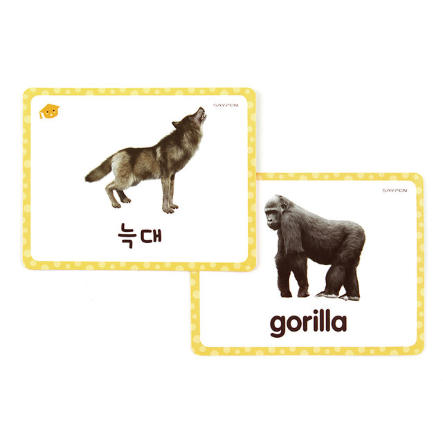 똑쟁 낱말카드 한글영어학습 세이펜호환