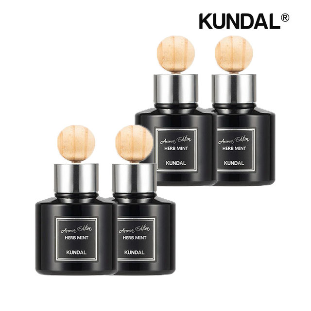 쿤달 퍼퓸 차량용 디퓨저 아로마 에디션 허브민트 75ml x4개