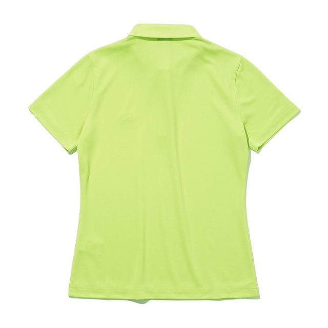 투에니더그 자수 카라 여성 반팔 티셔츠[YELLOW GREEN]