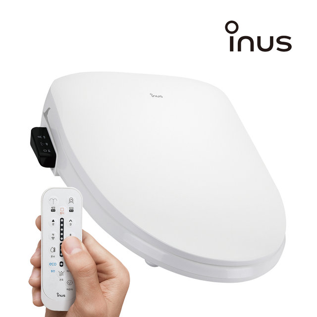 이누스 리모컨 직수형방수비데 신제품 IS-340R IPX7등급 비데구입 노필터비데 