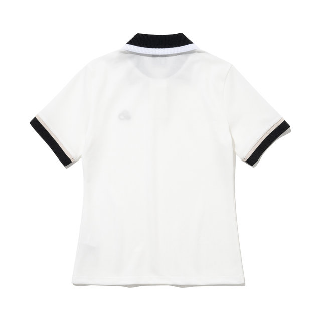 와플 YOKO 카라넥 여성 반팔 티셔츠 [WHITE]