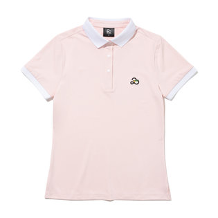 YOKO 카라넥 포인트 여성 반팔 티셔츠 [ROSE PINK]