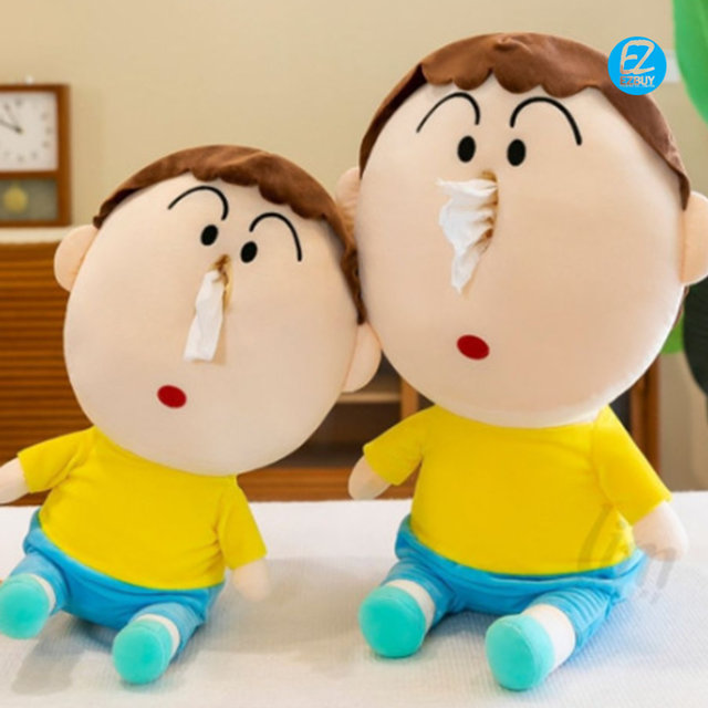 [해외직구] 맹구 인형 콧물 캐릭터 휴지 케이스 38cm / 티슈 커버 / 휴대용 / 여행용