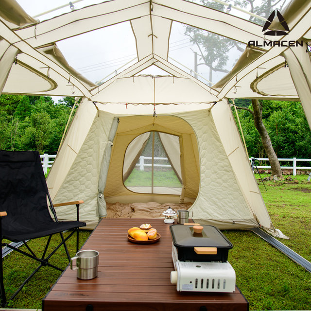 [캠핑시즌할인행사] 알마센 그랜드 캐빈 하이브리드 오토텐트 리빙쉘텐트 3~4인용 크림색상