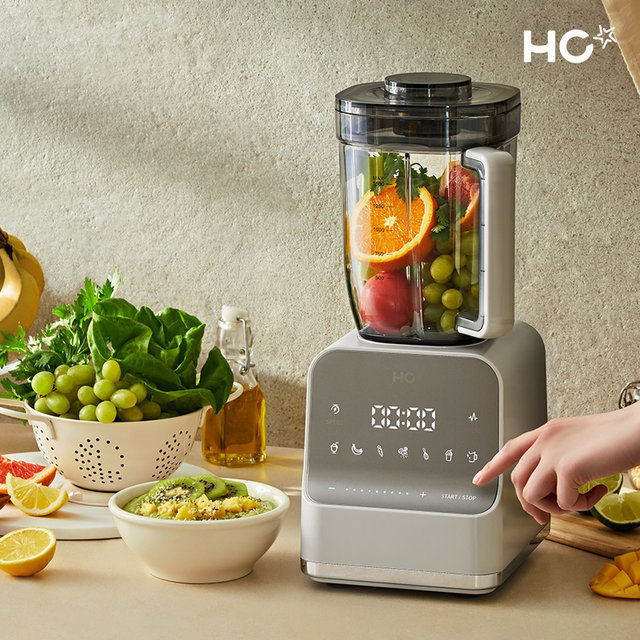  초고속 블렌더 브리즈탭 크러쉬 터치형 UI 베이지/그레이