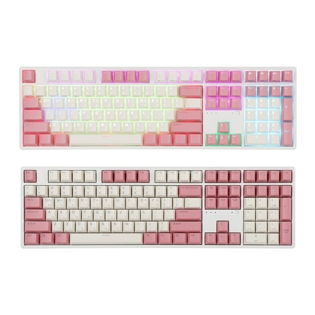 앱코 KN10C PBT 무접점 키보드 (핑크, 45g)