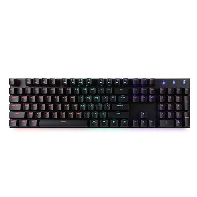 앱코 HACKER K640 축교환 레인보우 LED 블랙 (적축)