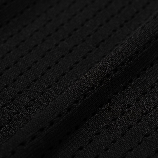 펀칭 카라 여성 반팔 크롭 니트[BLACK]