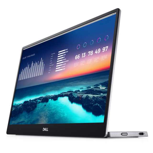 DELL 14형 휴대용 포터블 모니터 P1424H IPS 접이식 스탠드  