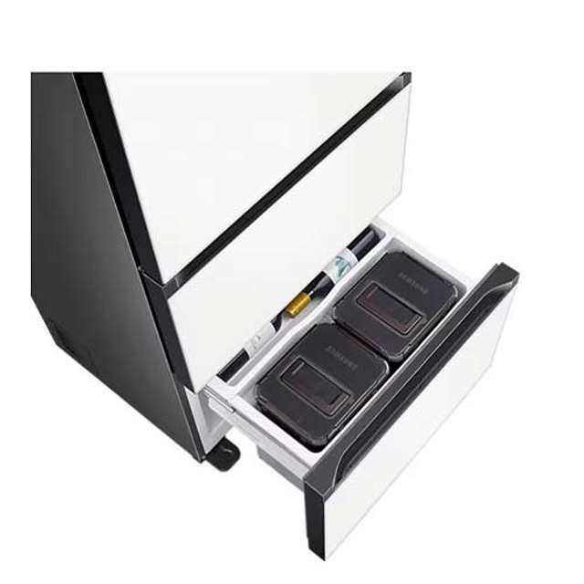비스포크 키친핏 김치냉장고 3도어 RQ33C7411W6 (313L, 새틴 화이트, 1등급)