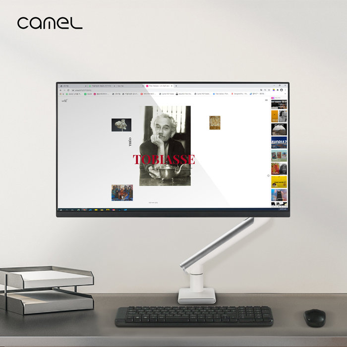 카멜 68.6cm CM2710G CA2 패키지 싱글 디자인암 모니터