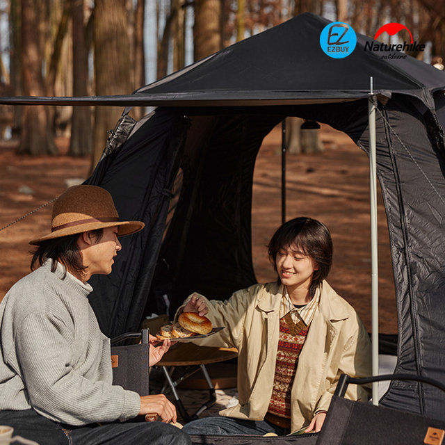 [해외직구] 네이처하이크 ANGO3 원터치 블랙 자동 텐트 NH21ZP010 블랙 일반버전