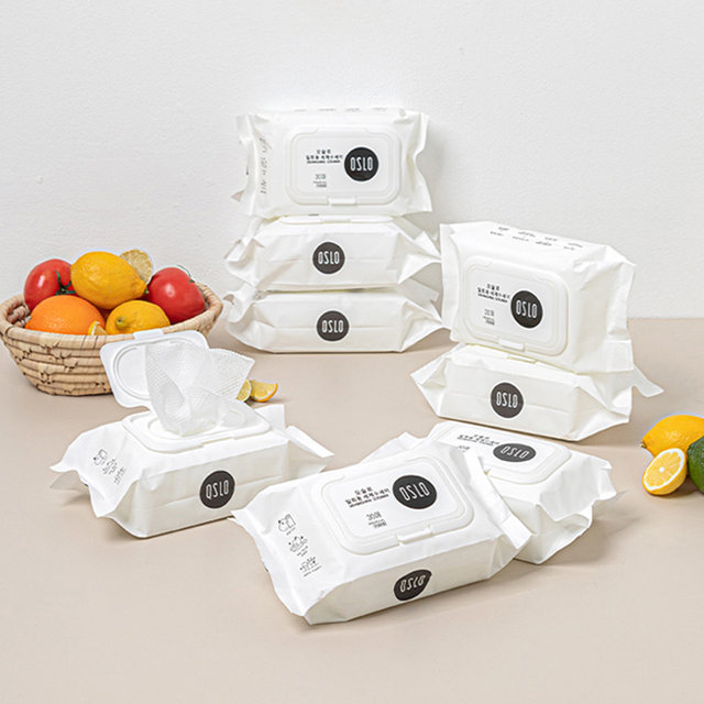 뽑아쓰는 일회용 세제일체형 설거지 수세미 30매 8개입 주방 생분해수세미