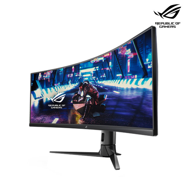 ASUS ROG STRIX XG49VQ 124Cm(49) 32:9 VA 커브드 1800R 3840x1080 DFHD 144Hz 울트라와이드 게이밍 모니터 