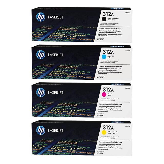 정품 HP CF380A + CF381A + CF382A + CF383A 4색 세트