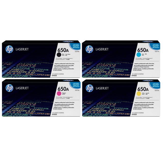 정품 HP CE270A + CE271A + CE272A + CE273A 4색 세트