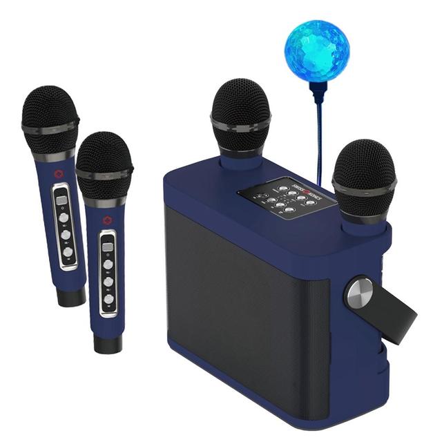 블루투스 듀얼 노래방 무선 마이크 SK1000N + 미러볼