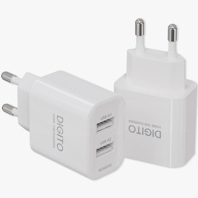 가정용 12W USB 듀얼 분리형 2포트 고속 충전기